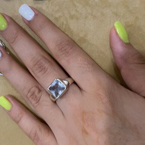 Silver Stone Ring